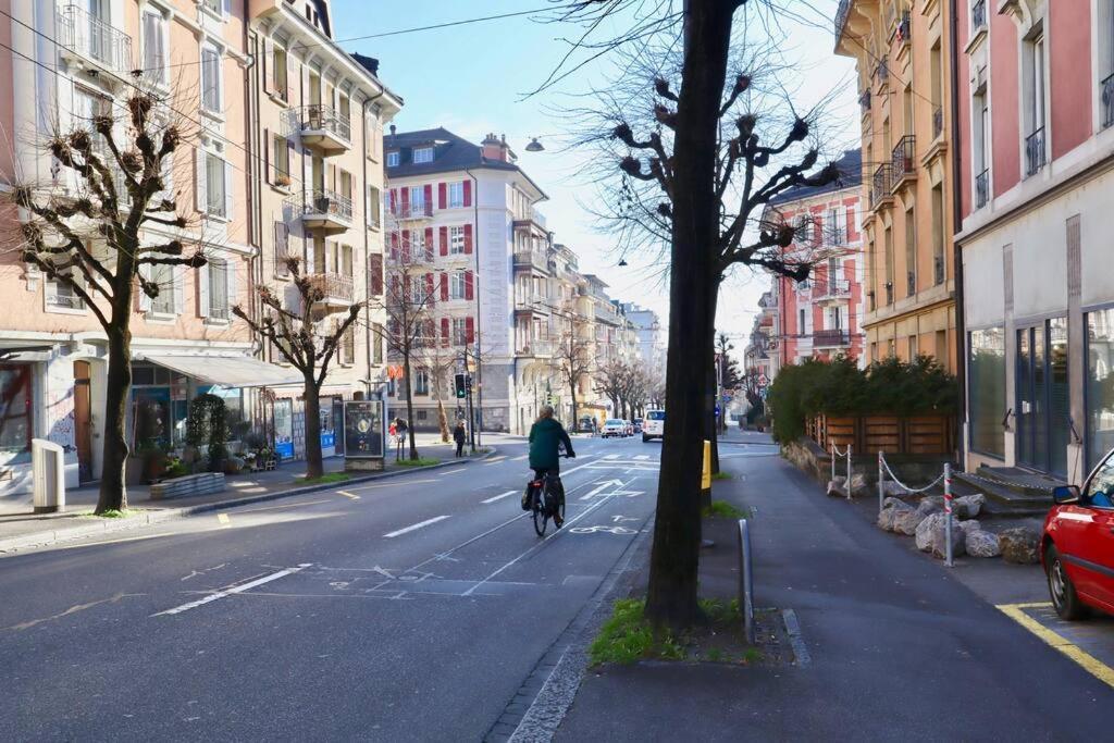 Comfortable, Very Well Located Between Train Station And Lake! Lausana Exterior foto